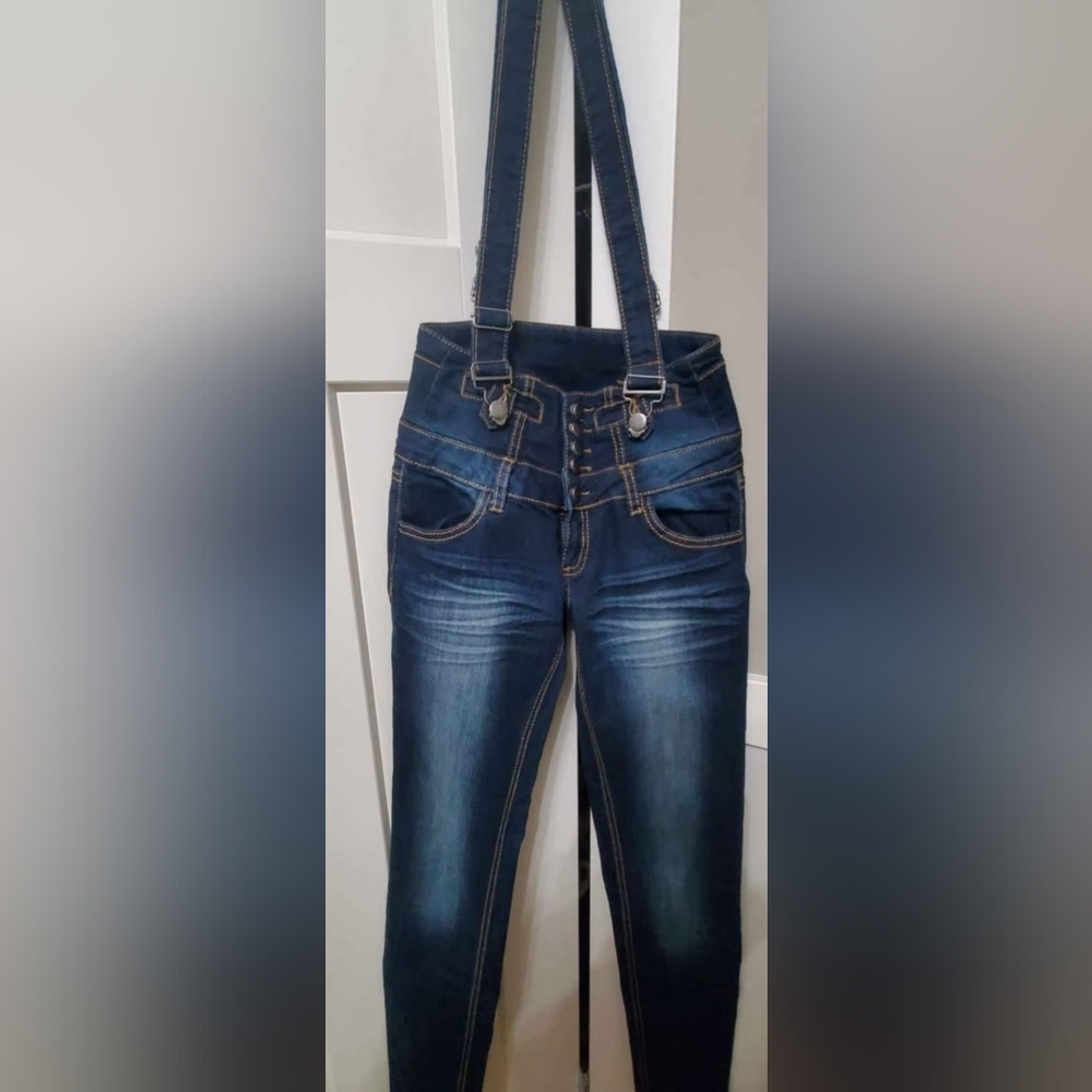 Ardene High Rise Dark Blue Jeans